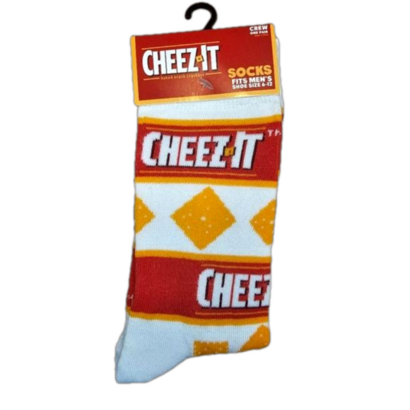 Cheez It Accessories - Unisex Adult Cheez-It Socks NEW